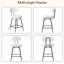 Tabourets de bar pivotants H 26 po à hauteur de comptoir avec repose-pieds réglables-1883786834-1894632383