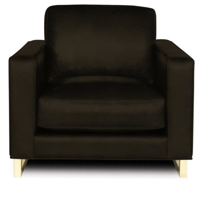 Fauteuil en cuir véritable Penelope