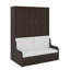 Grand lit escamotable mural avec coussin-990714504