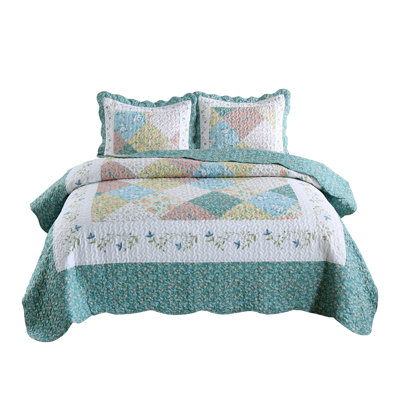 BYLily2022 Polyester Floral Quilt