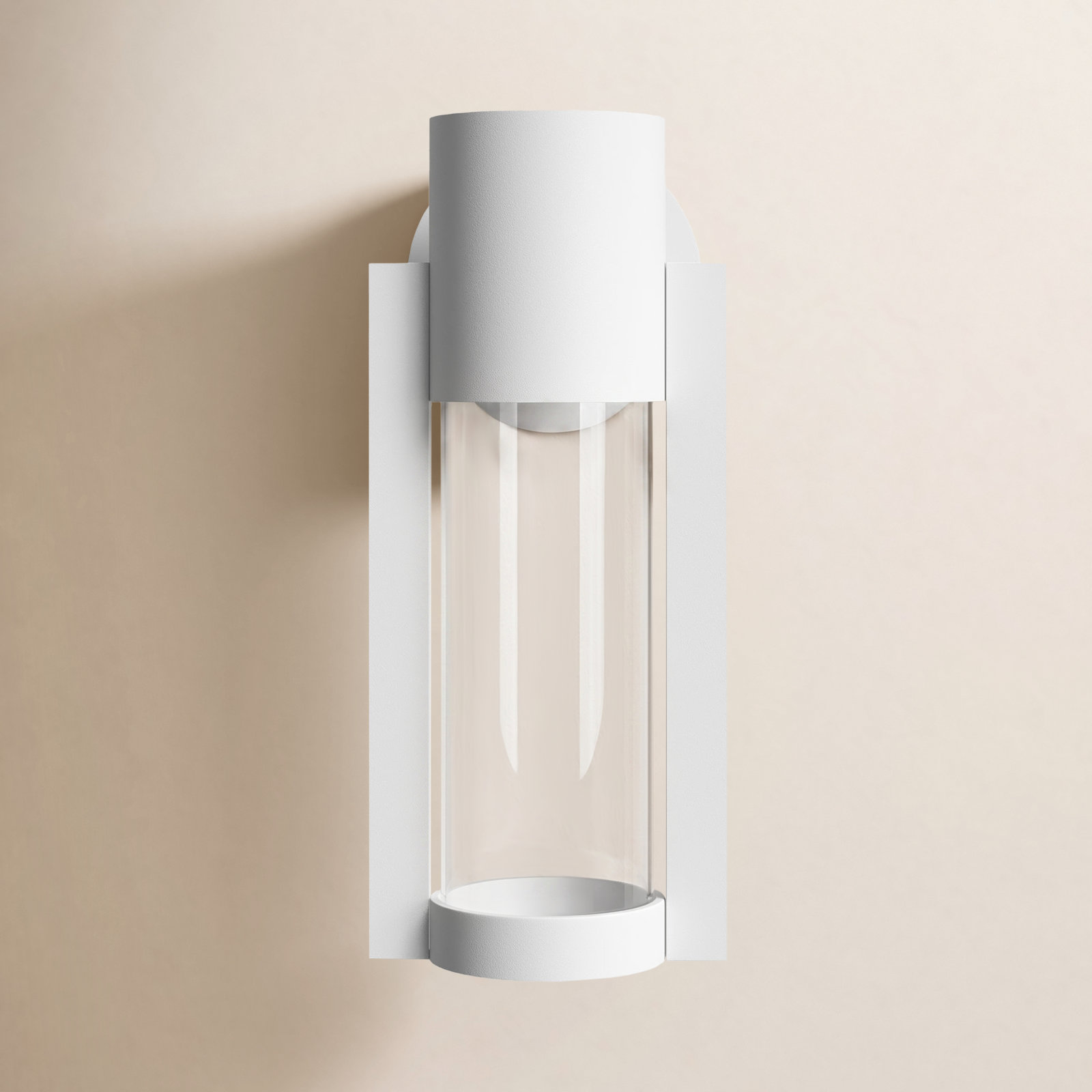 Eddy Integrated LED Outdoor Sconce, White