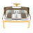 Roll Top Rectangular Chafing Dish With 2 Food Pans & Visible Lid