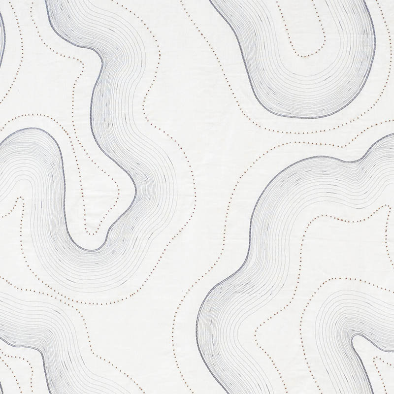 Topo Fabric, Blue