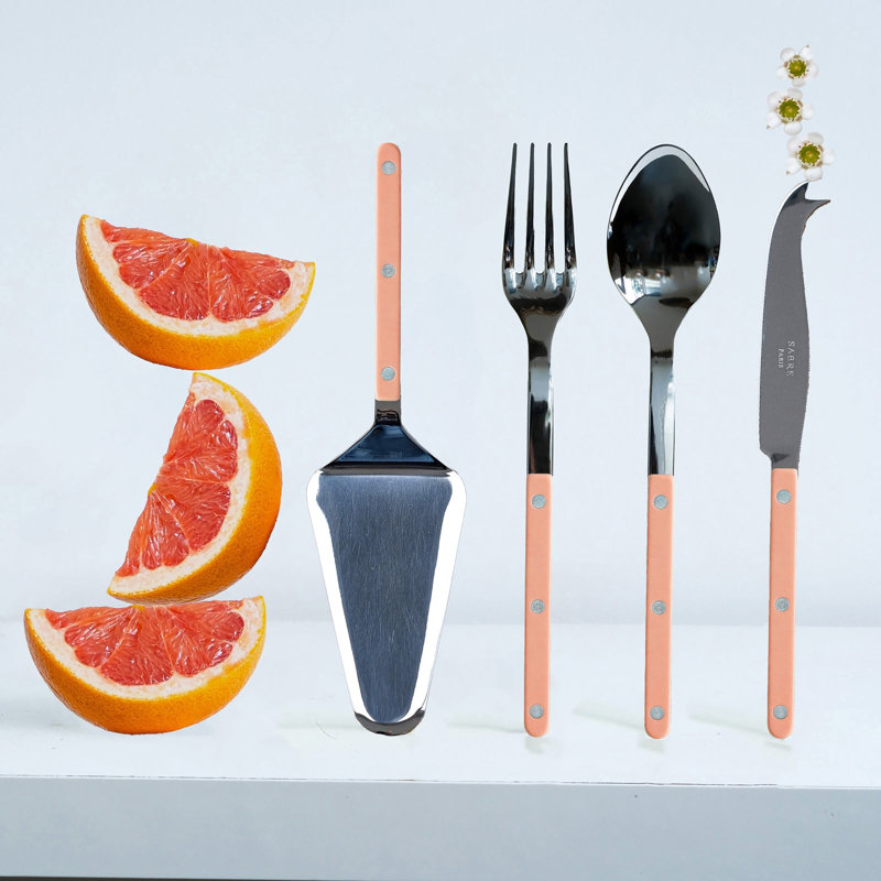 Bistrot Solid 4 - Piece Hostess Set, Nude Pink