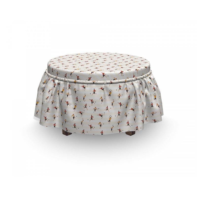Housse pour repose-pieds de football pour hommes playing doodle