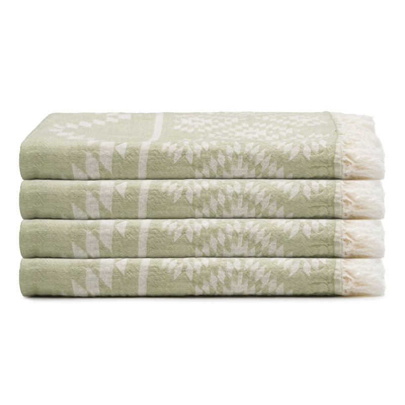 Ensemble de serviettes Aztec, Sage Green