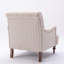 Fauteuil en polyester naturel avec 4 pieds