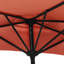  Balcon parasol en aluminium à moitié