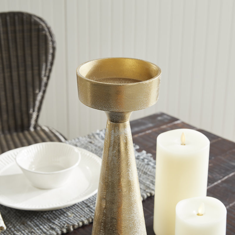 Bougeoir de table en aluminium 16 po Abaco, H 16 po x l 5 po x P 5 po