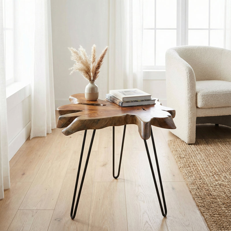 Callaghan Solid Wood Top End Table