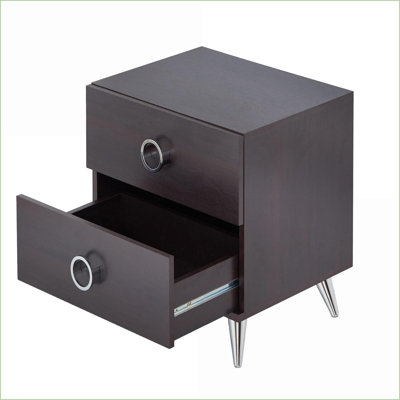 Blanc et blanc Table basse en béton avec détails en chêne clair - rangement ouvert à 2 tablettes pour le salon