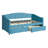 Upholstered Daybed Twin Size With Two Drawers And Wood Slat  ,Blue-1901431475