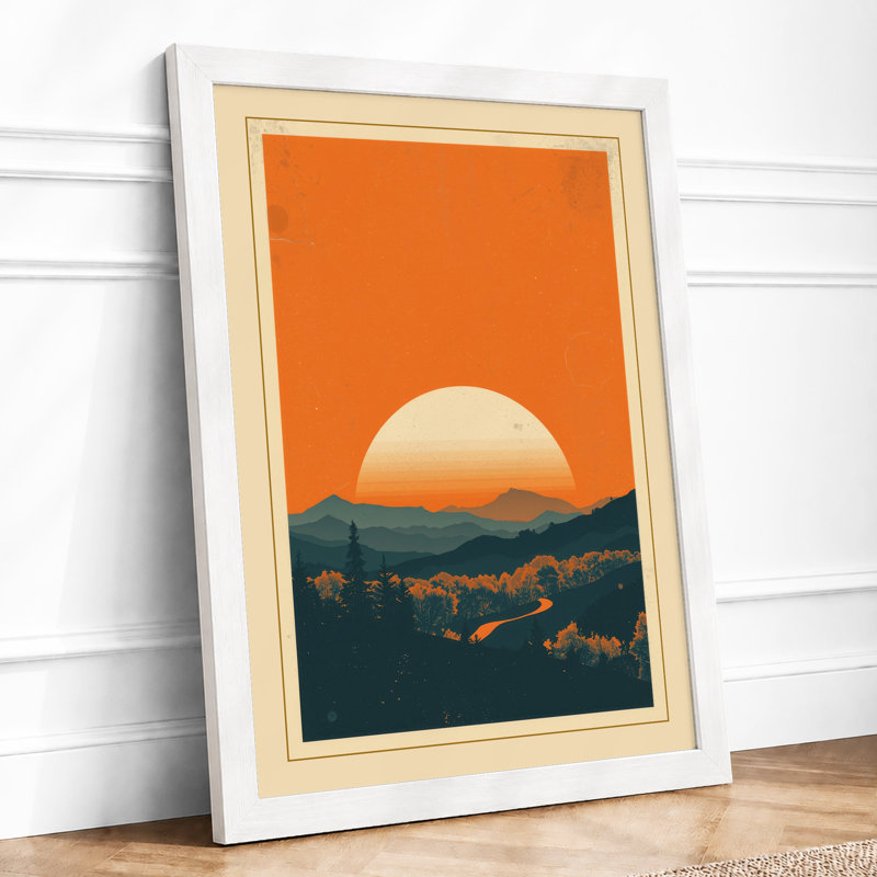 Desert Under Stars Minimalist - Print, A4 - 29.7 x 21.0 cm, White