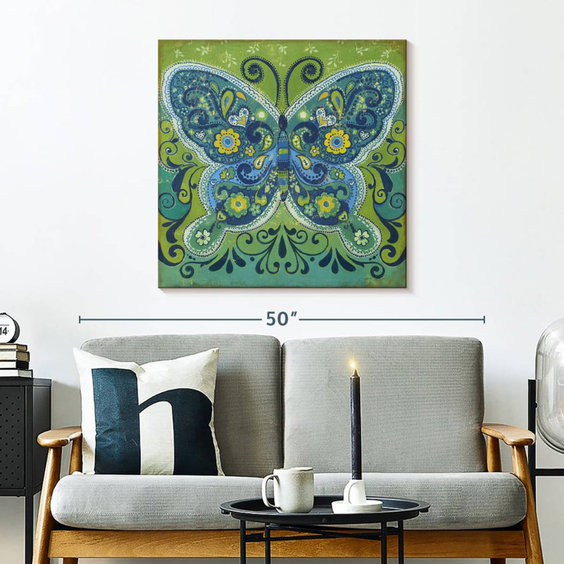Brampt Butterfly Mosaic, 30" H x 30" W