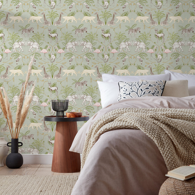 10m x 52cm Matte Wallpaper Roll, Sage Green