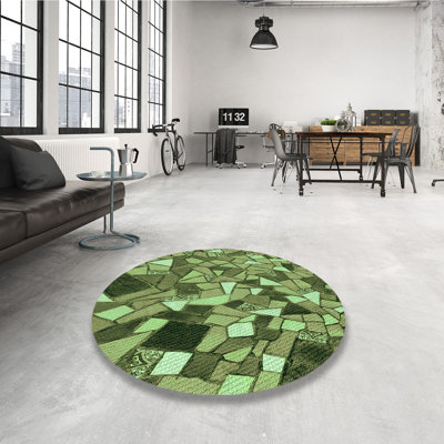 Tapis vert tissé à la machine