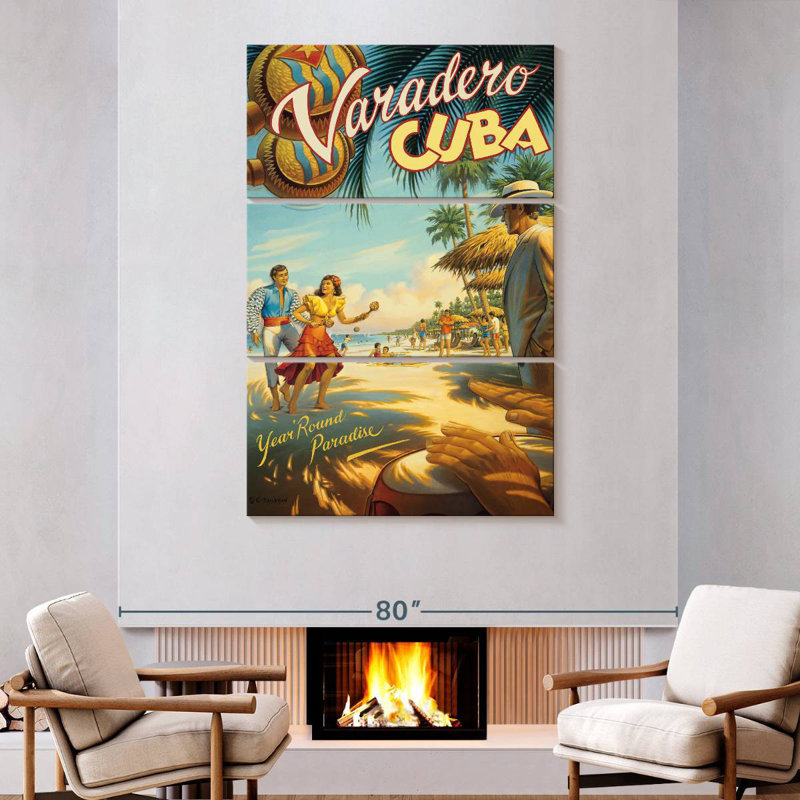 Gillard Varadero Cuba, 74" H x 48" W