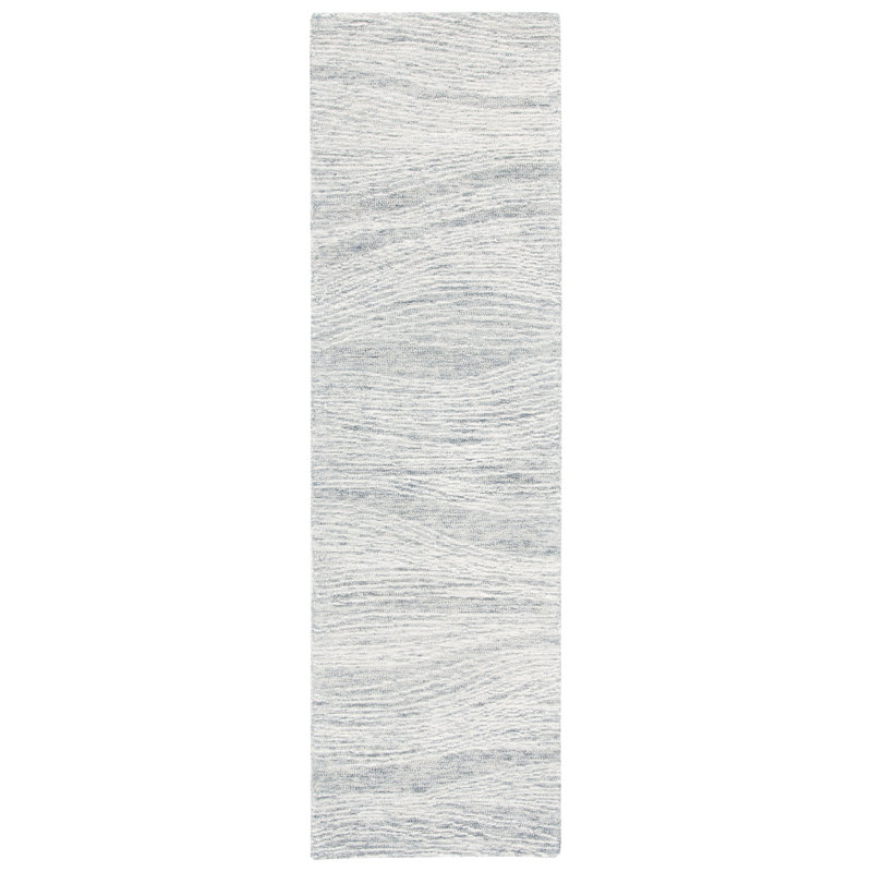 Abstract Wool Hand Tufted Area Rug, Runner 69 x 244 cm