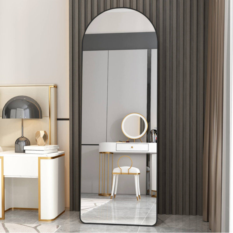 Keimon Mirror, Black, 64.9" x 23.2"