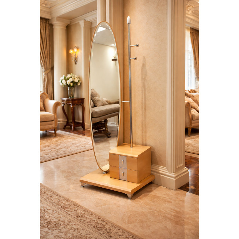 Infinity Oval Solid Wood Mirror