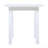 SELMA Acacia Wood Accent Side Table In White PU, Weather-Resistant Rectangular End Table For Patio, Garden, Lawn, And Living Room