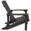 Foyer étoile et lune avec housse en filet et 4 chaises Adirondack en résine de polyester-1393218132