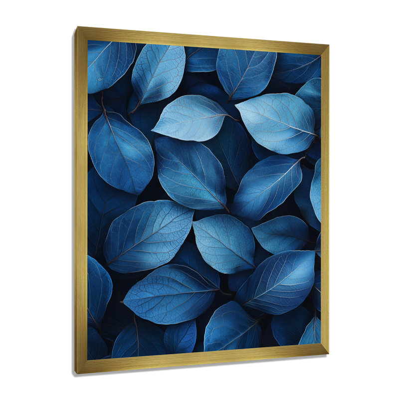 Durham - Floral Canvas Prints, H 44 po x l 34 po, Reproduction encadrée d'une seule photo, Doré