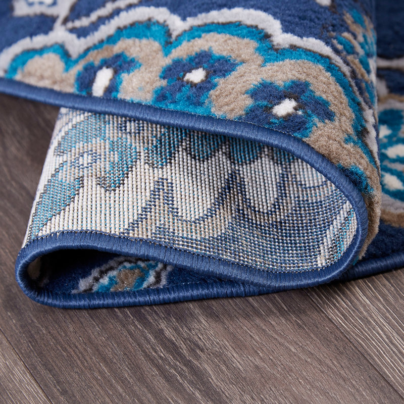 Caffey Floral Rug, Round 5'2"