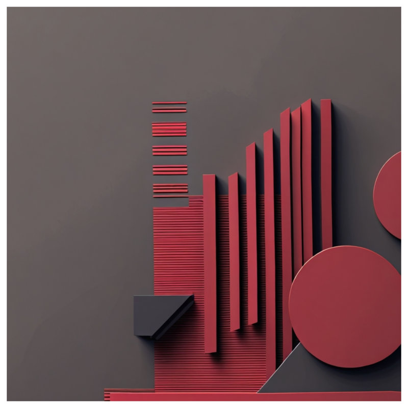 Red Geometric Shapes Blankets, 60in W x 80in H