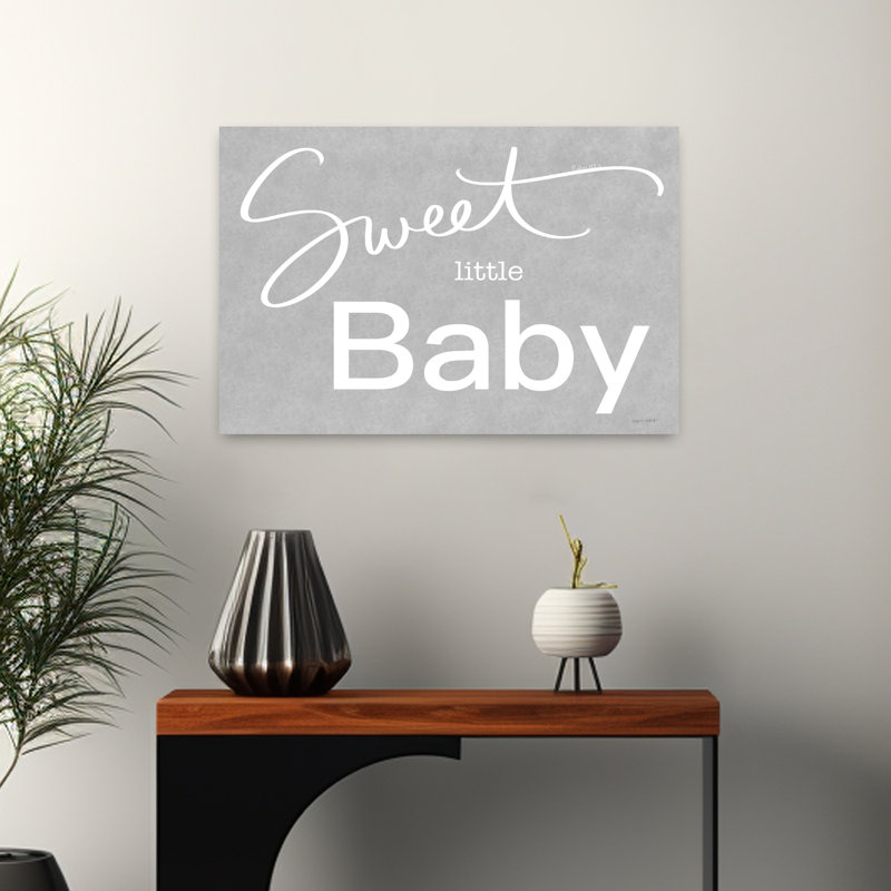 Sweet Little Baby, art contemporain abstrait, H 16 po x l 24 po