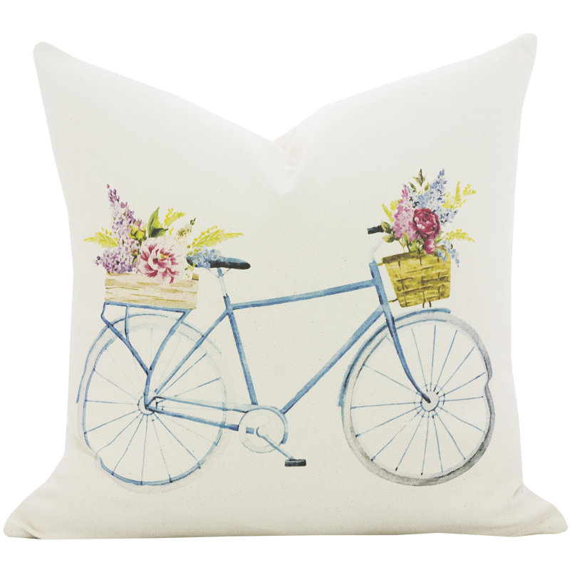 Cotton Reversible Throw Pillow, 20" x 20"