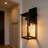 3-Light Dimmable LED Outdoor Wall Sconce With Crystal Bubble Column, 5 Adjustable Color Temperatures, IP44 Waterproof For Porch, Patio, Garage, And Indoor Spaces