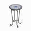 Table d'appoint de patio avec tablette