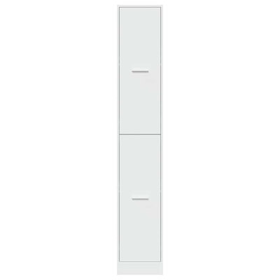 vidaXL Apothecary Cabinet White Engineered Wood Standard