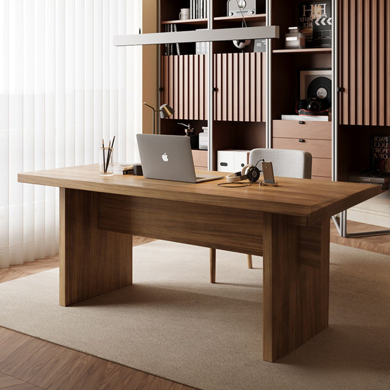 Bureau moderne et simple en bois massif, H 29,53 po x l 70,87 po x P 23,62 po