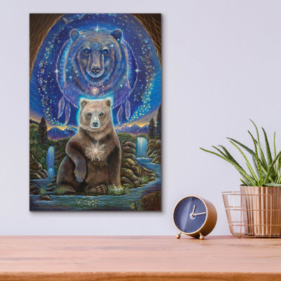  «Keeper Of The Dreamtime» par Verena, art mural en verre acrylique, 12 po x 16 po