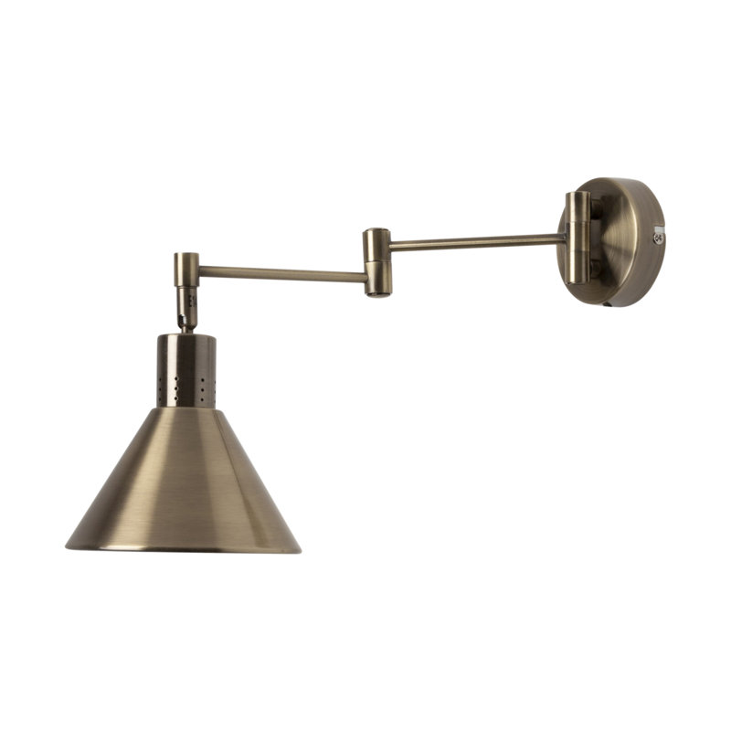 Courtany Swing Arm Sconce, Satin Gold