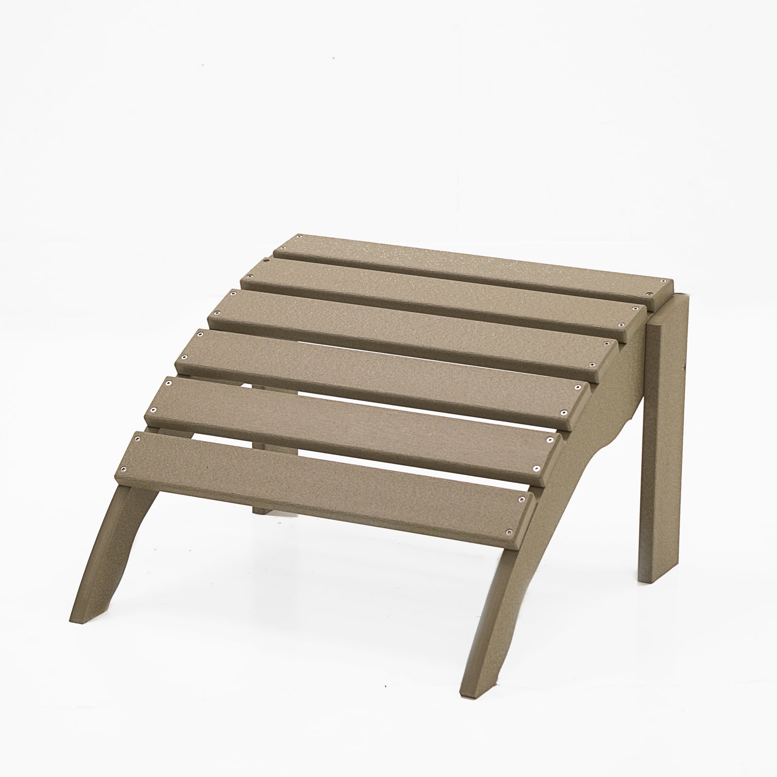 Leighton Patio Footstool, Weathered Wood