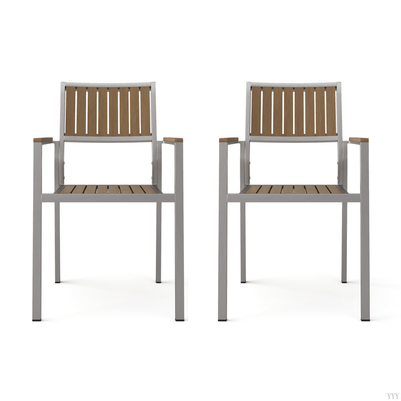 Chaises en bois de corail Cape avec ensemble repas (ensemble de 2)