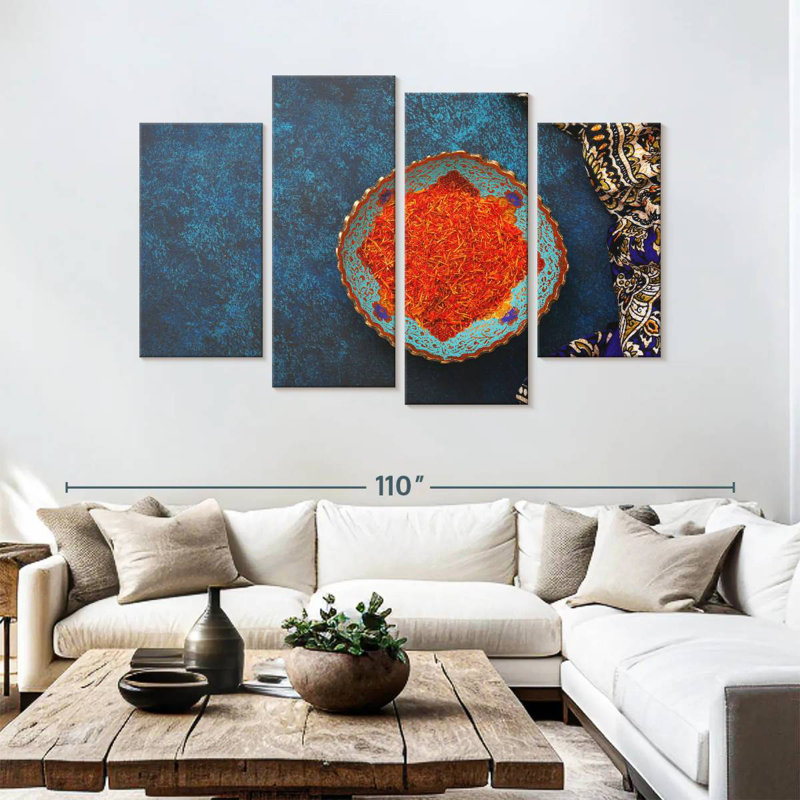 Yarlin Saffron Spice, 54'' H x 84'' W