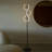 Saturn 66 in. Modern LED Floor Lamp with 3 Ring Lights, Black Finish, and Built-In 3-Way Touch Dimming-70928624