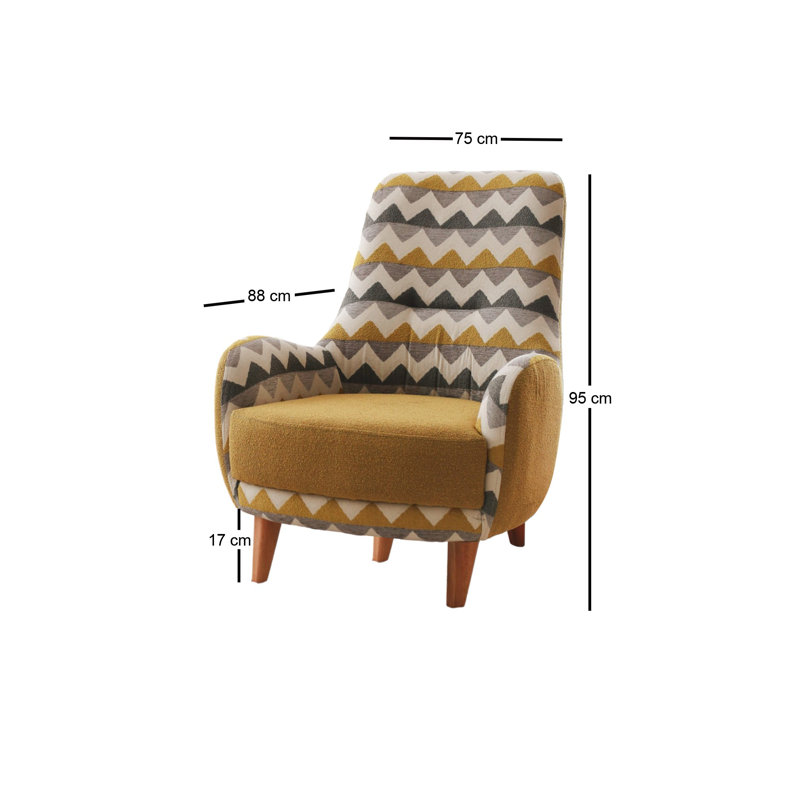 Bina Upholstered Wingback Chair