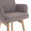 Swivel Upholstered Counter Stool with Solid Wood Frame-1318925917