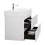 Meuble-lavabo blanc 36 po - Élégant espace, un lavabo, sans robinet ni drain, attrait intemporel, 114,31 lb, espace de rangement intérieur spacieux-130597579-130597580