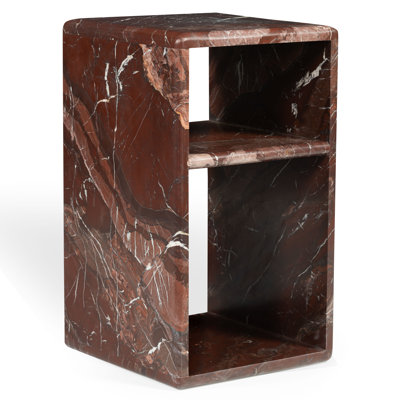 Lovoto Marble Two-Shelf Accent Table