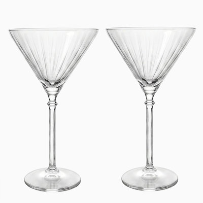 Mikasa Eloise Martini Glass Set, 8.5 Ounce