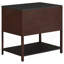 Table d'appoint 2 tiroirs avec tablette Tova