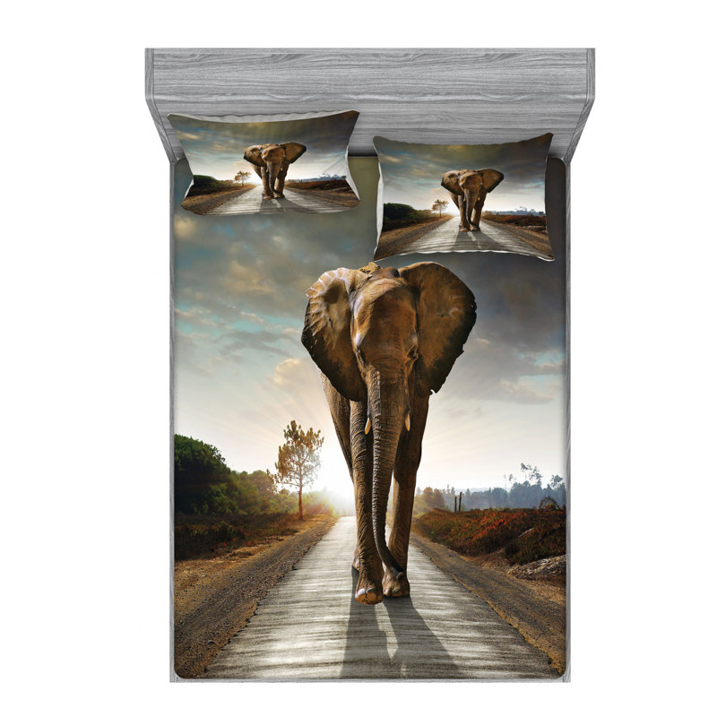 Microfiber Sheet Set, Queen Sheet Set + Fitted Sheet + 2 Pillowcases