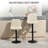 Styner Swivel Upholstered Adjustable Height Counter Stool with Metal Frame-694646132