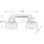  Éclairage pour salle de bain 2 lumières Dover en chrome-486375235-486375234-486375232